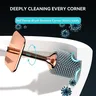 Brosse toilette silicone picots anti rayures manche… – vue 2