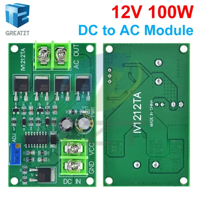 Transformateur d'onduleur de puissance 100W DC-AC DC 12V… – vue 6