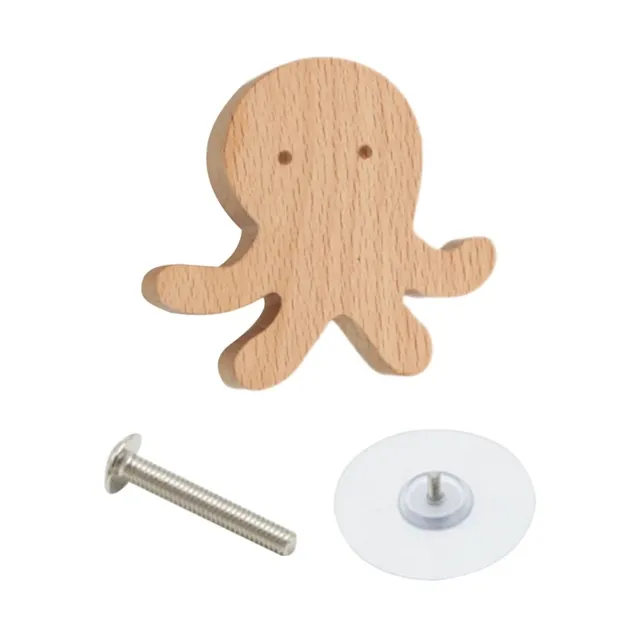 Lot vingt boutons meuble bois hêtre naturel formes… – vue 4