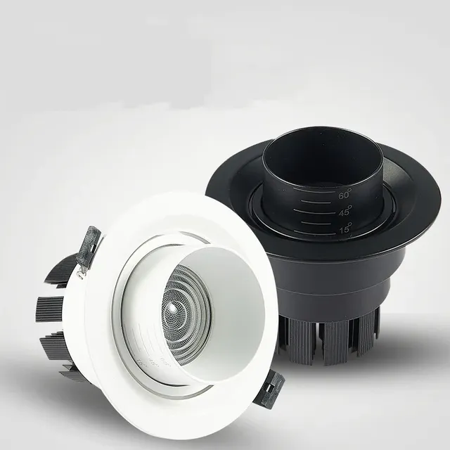 Dimmable LED intégré Zoom 15-60 degrés COB Downlight 7W… – vue 6