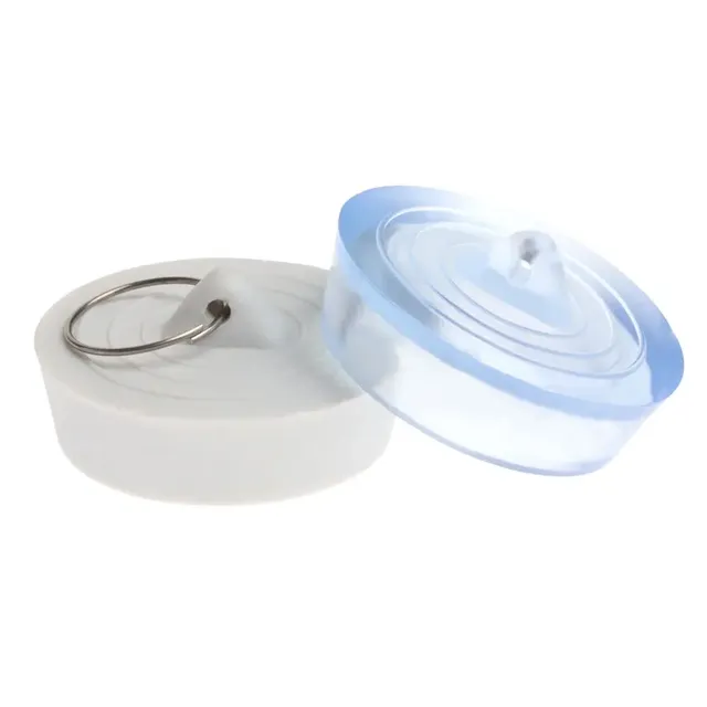 Bouchon rond anti fuite évier baignoire lavabo silicone… – vue 6