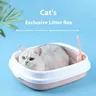 Bac à litière ovale pour chat pour petits chats et chatons – vue 4