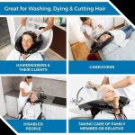 Bassin de lavage de cheveux gonflable Portable, baignoire universelle peu encombrante, bassin de shampoing pratique, accessoires de soins des patients