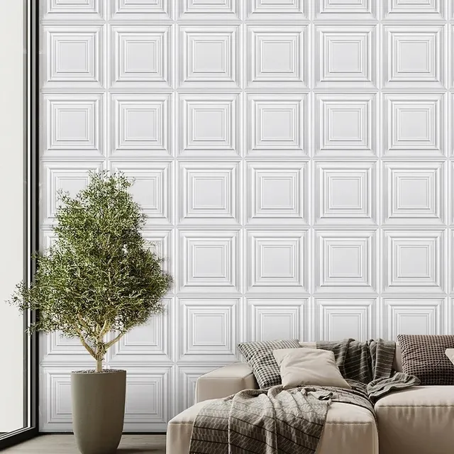 30 cm maison mur rénovation géométrique 3D panneau mural… – vue 5