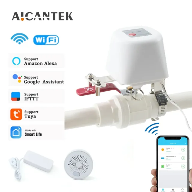 Vanne d'eau intelligente WiFi Tuya