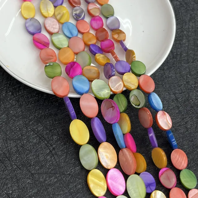Perles de coquillage ovales 10x14mm – vue 5