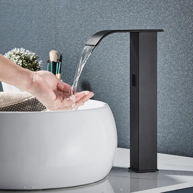 Robinet de lavabo à capteur noir salle de bain à capteur… – vue 4