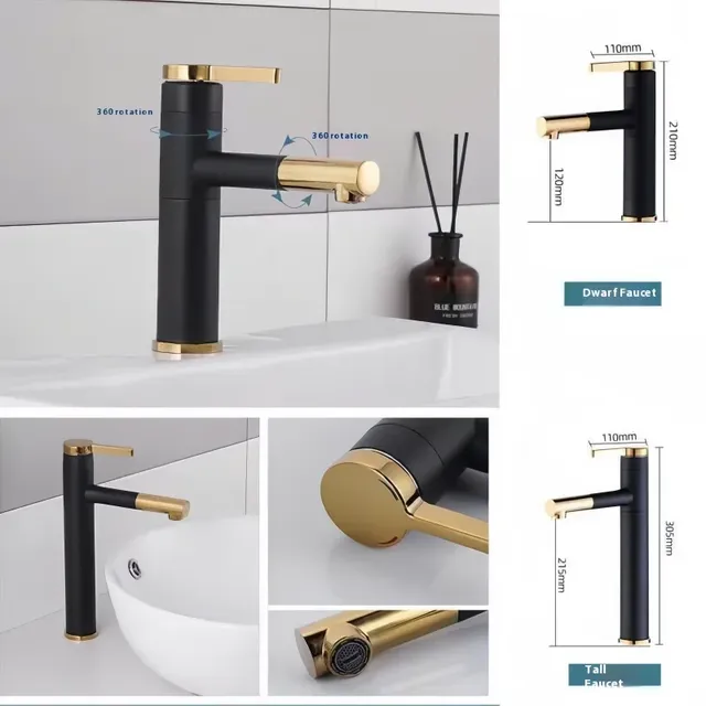 Robinet extractible pour lavabo de salle de bains – vue 5