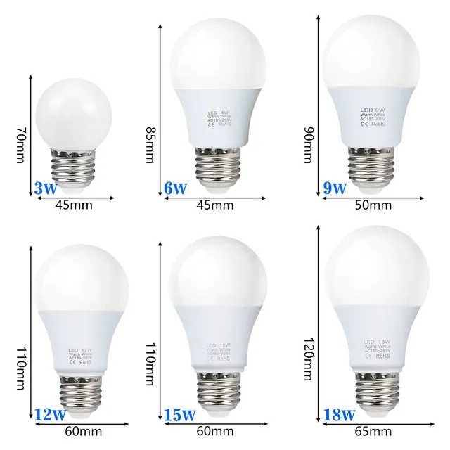 Ampoule LED AC 220V-240V – vue 2