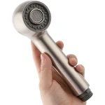 Pommeau de douche pour robinet de cuisine, pulvérisateur extractible avec bouton poussoir de commutation, 2 modes d&rsquo;eau, matériau ABS, connecteur G1/2