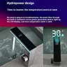 Robinet mitigeur de lavabo noir avec capteur – vue 4