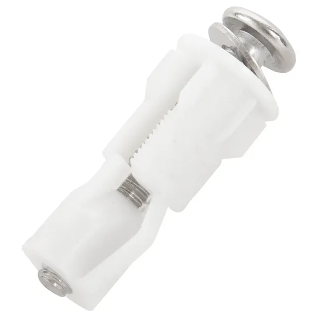 Chevilles expansion plastique blanc vis inox charnières… – vue 3
