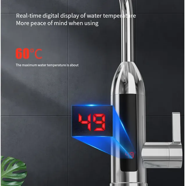 3000W chauffe-eau électrique robinet de cuisine robinet… – vue 5
