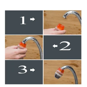 12 pièces filtre de robinet 5 couches pour purificateur d&rsquo;eau domestique filtre charbon actif Filtration eau du robinet Mini filtre de robinet