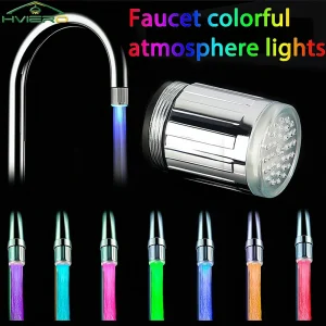 1/2/4/8X 7 couleurs robinet d’eau Streamer lampe lumineuse LED changement de température capteur lueur douche cuisine salle de bains buses tête ampoule 1/2/4/8X 7 couleurs robinet d’eau Streamer lampe lumineuse LED changement de température capteur lueur douche cuisine salle de bains buses tête ampoule