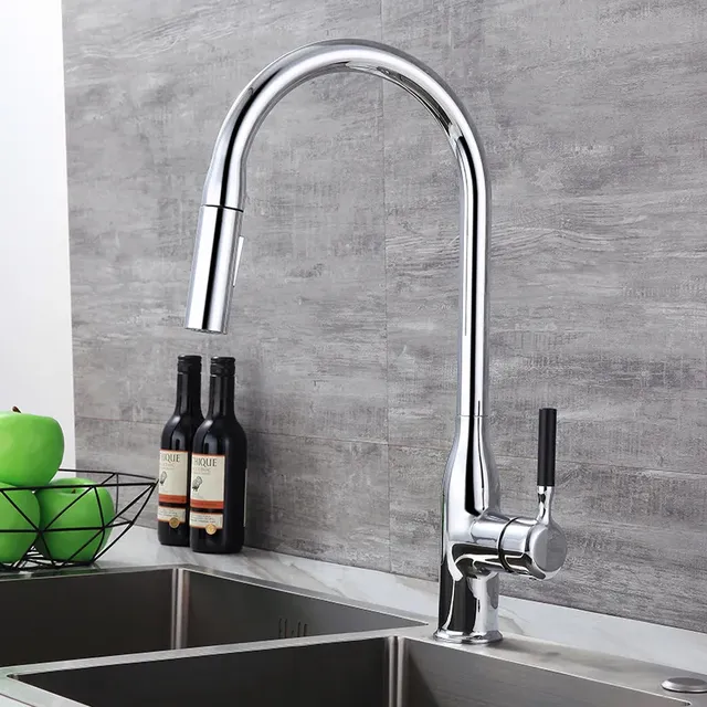 Robinet d'évier de cuisine gris canon – vue 5