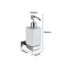 Distributeur savon mural céramique pompe chromée support… – vue 6
