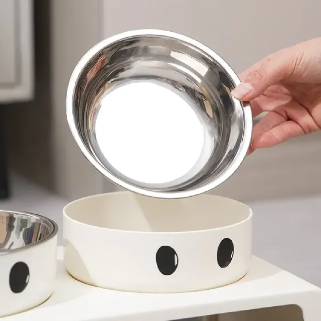 Bols doubles bol d'eau de nourriture pour chat… – vue 3
