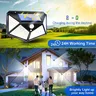 1/2/4/6 pièces 100 mur LED lumières lampe solaire… – vue 4