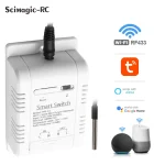 Livraison gratuite capteur de commutateur de température intelligent Tuya avec sortie de relais de sonde moniteur à distance WiFi fonctionne avec Google Home Alexa