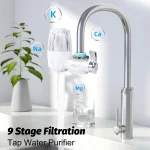 Purificateur d&rsquo;eau du robinet, filtre amovible et lavable, petit filtrage physique pour la maison, cuisine, un élément filtrant