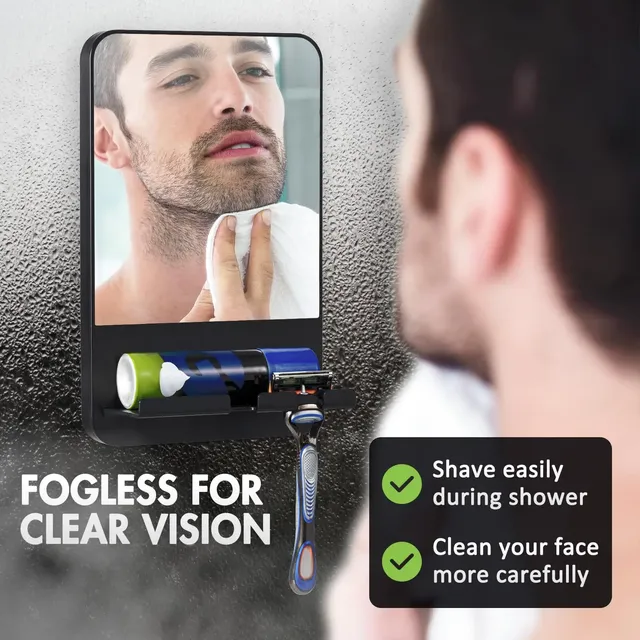 TAILI Miroir de Douche Antibuée pour Rasage avec… – vue 2