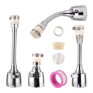 Ensemble de douche à économie d’eau suralimenté, adaptateur de robinet rotatif universel, prolongateur de robinet anti-éclaboussures, barboteur de filtre anti-éclaboussures à 360 degrés Ensemble de douche à économie d’eau suralimenté, adaptateur de robinet rotatif universel, prolongateur de robinet anti-éclaboussures, barboteur de filtre anti-éclaboussures à 360 degrés