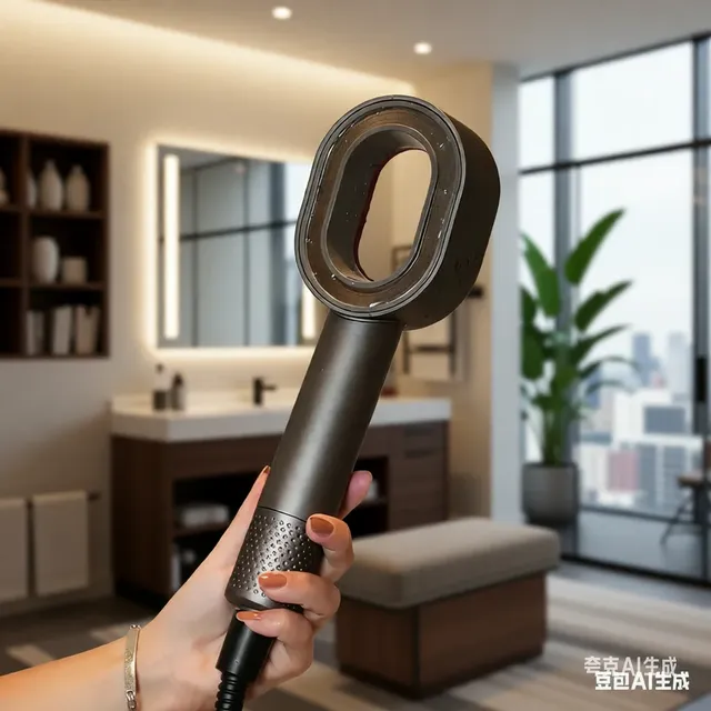 Pommeau de douche filtré haute pression gris – vue 3
