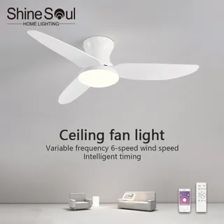 Lampe de ventilateur de plafond LED intelligente