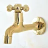 Robinet d'extérieur de luxe en laiton doré – vue 4