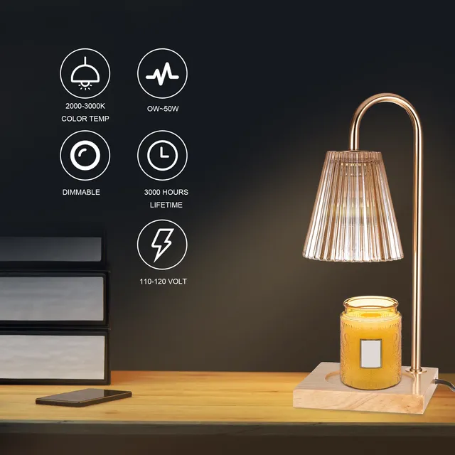 Lampe chauffe bougie électrique variateur minuterie… – vue 2