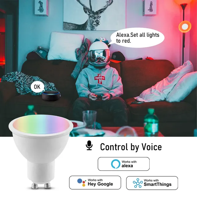 Ampoule LED WIFI intelligente GU10 – vue 4