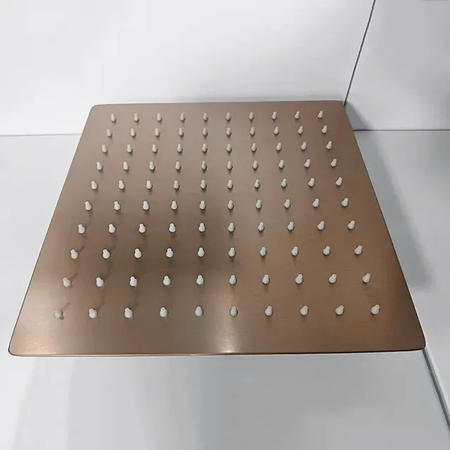 Pommeau de douche carré en acier inoxydable 304