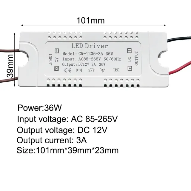 Alimentation LED DC 12V – vue 4