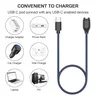 Câble charge magnétique USB C nylon tressé bleu marine… – vue 4