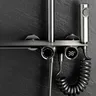 Ensemble douche cascade gris peint mitigeur mural cuivre… – vue 2