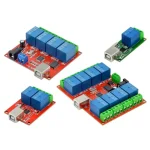 Commutateur de commande de relais USB 5V 12V 24V, 1 2 4 8 canaux, commande d&rsquo;ordinateur Programmable pour maison intelligente, contrôleur intelligent pour PC