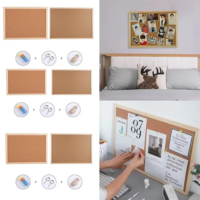 Panneau d'affichage décoratif en liège pour mur de photos – vue 5