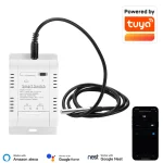 Tuya-Joli de température intelligent, moniteur d&rsquo;alimentation avec sonde de capteur de température, surveillance en temps réel, télécommande marche/arrêt, Wi-Fi, 16A