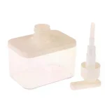 Distributeur de savon blanc rechargeable, plat de cuisine et savon pour les mains, récipient liquide, salle de bain, douche, lavage du corps, shampoing, Lotion, bouteille