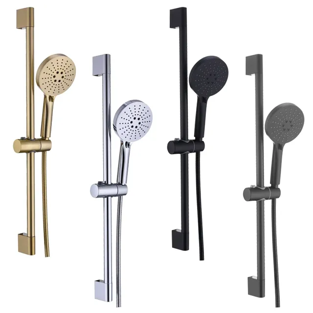 Ensemble de colonnes de douche noires – vue 3