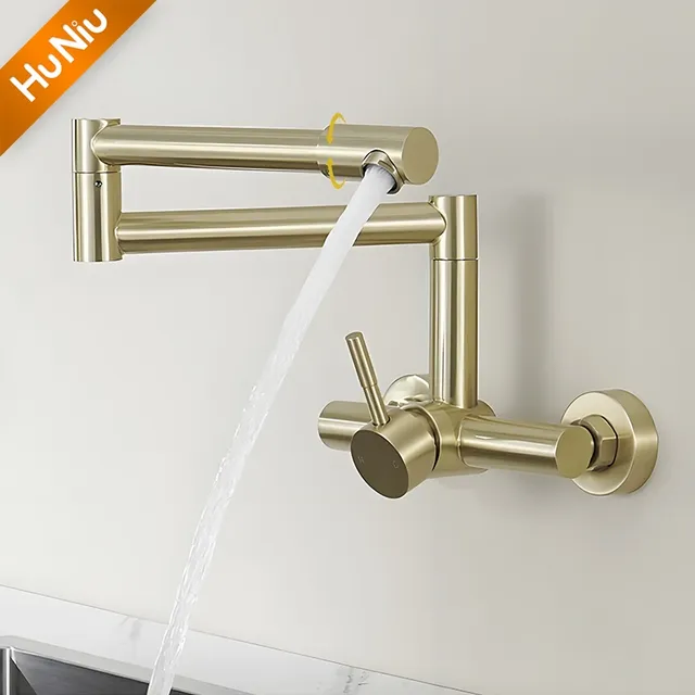 HuNiu robinet de cuisine pliant en acier inoxydable 304 – vue 4