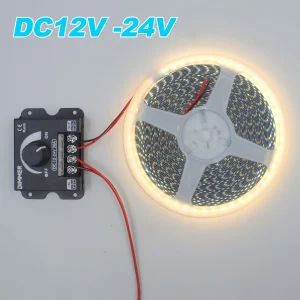 Variateur de luminosité réglable DC 12V 24V LED 360W 30A, contrôleur pour bande lumineuse LED 2835, accessoires d&rsquo;éclairage