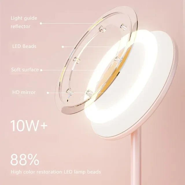 Miroir de maquillage LED avec lumière 5x miroirs miroir… – vue 5