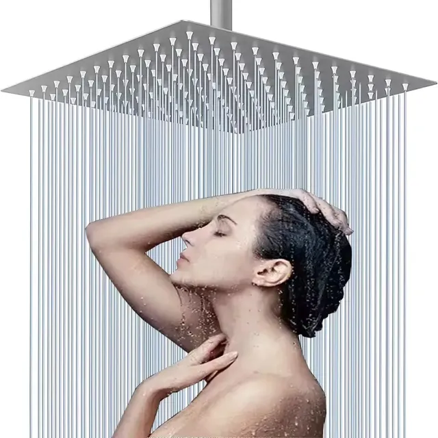 Pommeau de douche à effet de pluie 12/10/8 pouces