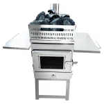 Réchaud de sauna pliable compact extérieur pour tentes |   Chauffage incendie en bois à double usage avec tuyau de cheminée pour chauffage de sauna de camping