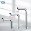 Robinet de salle de bains à capteur intelligent, robinet de lavabo automatique sans contact, robinet infrarouge, mélangeur d&rsquo;eau chaude et froide sans contact, robinets d&rsquo;évier à trou unique