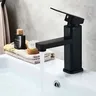 Robinets ABS noir carré lavabo évier baignoire grue… – vue 1