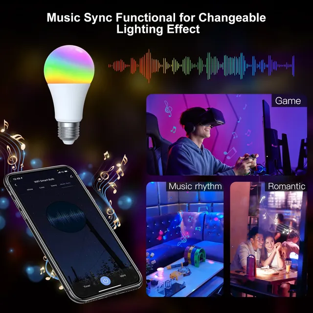 Ampoule LED intelligente wi-fi – vue 6