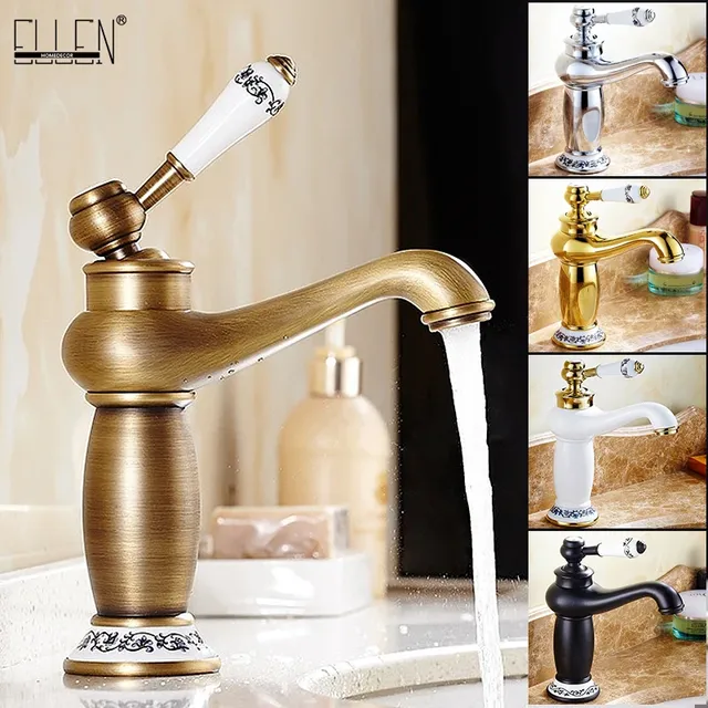 Robinet de salle de bains finition Bronze Antique – vue 2